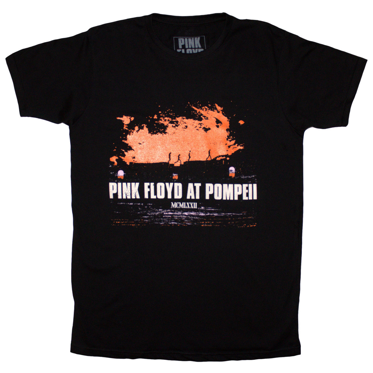 Pink Floyd 'Pompeii Orange' (Black) T-Shirt