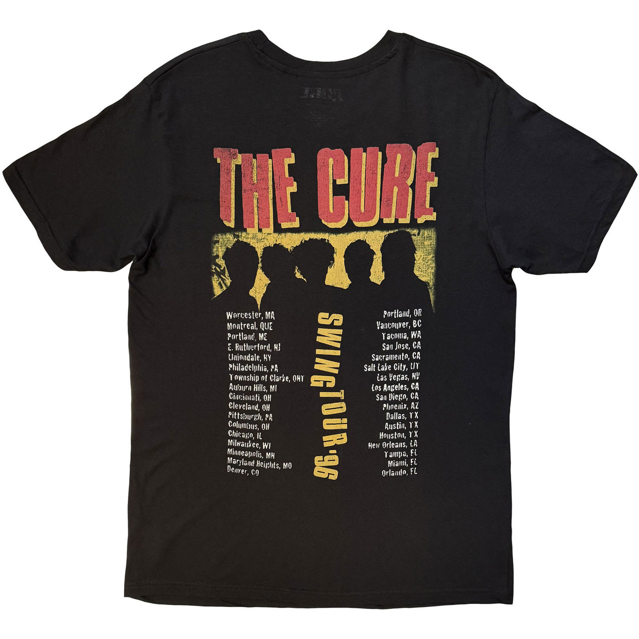 The Cure 'Swing Tour '96' (Black) T-Shirt