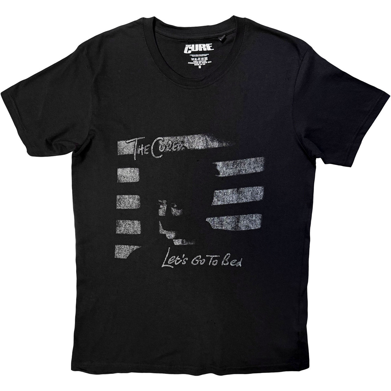 The Cure 'Let v1's Go To Bed' (Black) T-Shirt