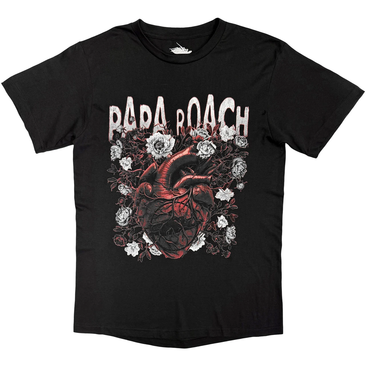 Papa Roach 'Heart Flower' (Black) T-Shirt