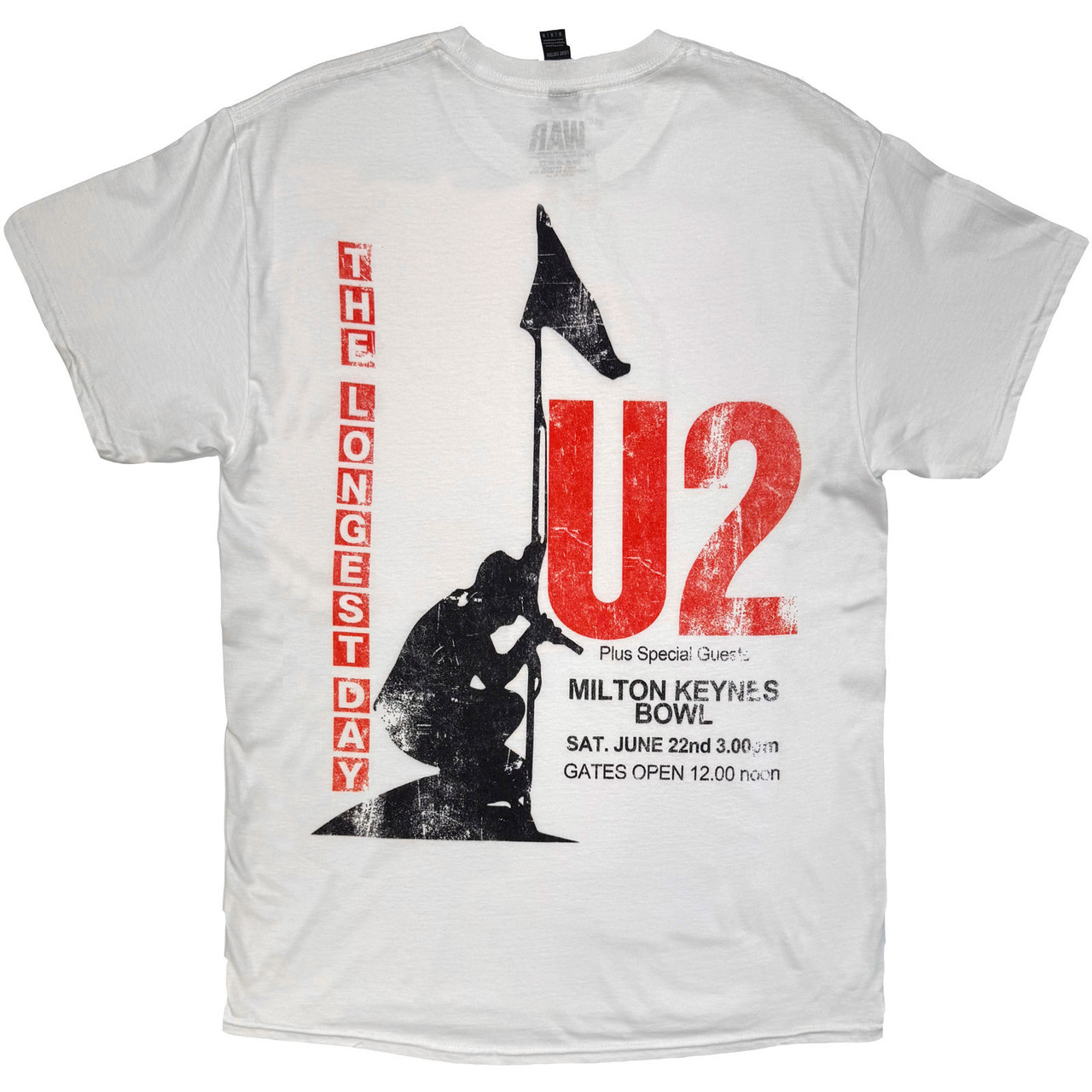 U2 'The Longest Day' (White) T-Shirt