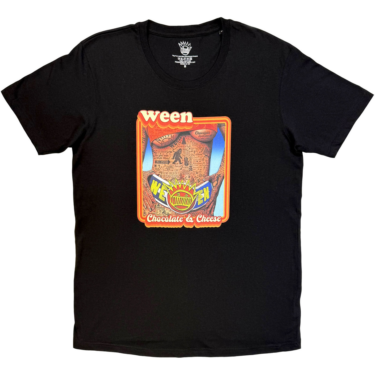 Ween 'Chocolate & Cheese' (Black) T-Shirt