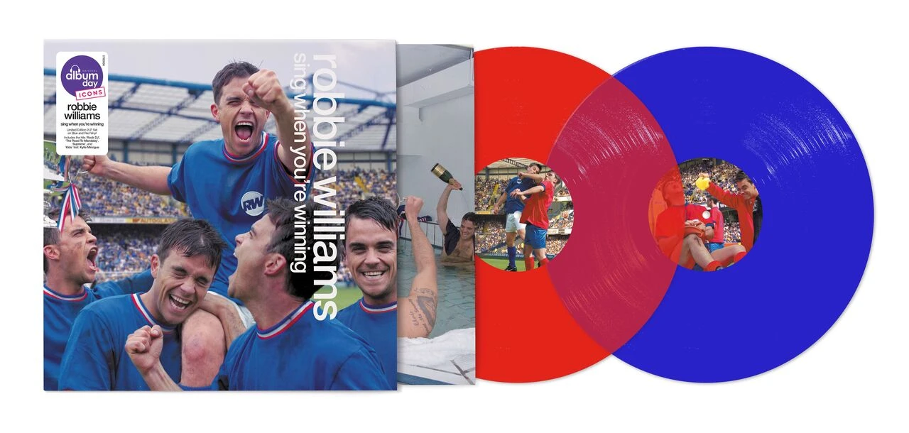 PRE-ORDER - Robbie Williams 'Sing When You're Winning' (National Album Day) 2LP Red Blue Vinyl - RELEASE DATE 17th October 2026