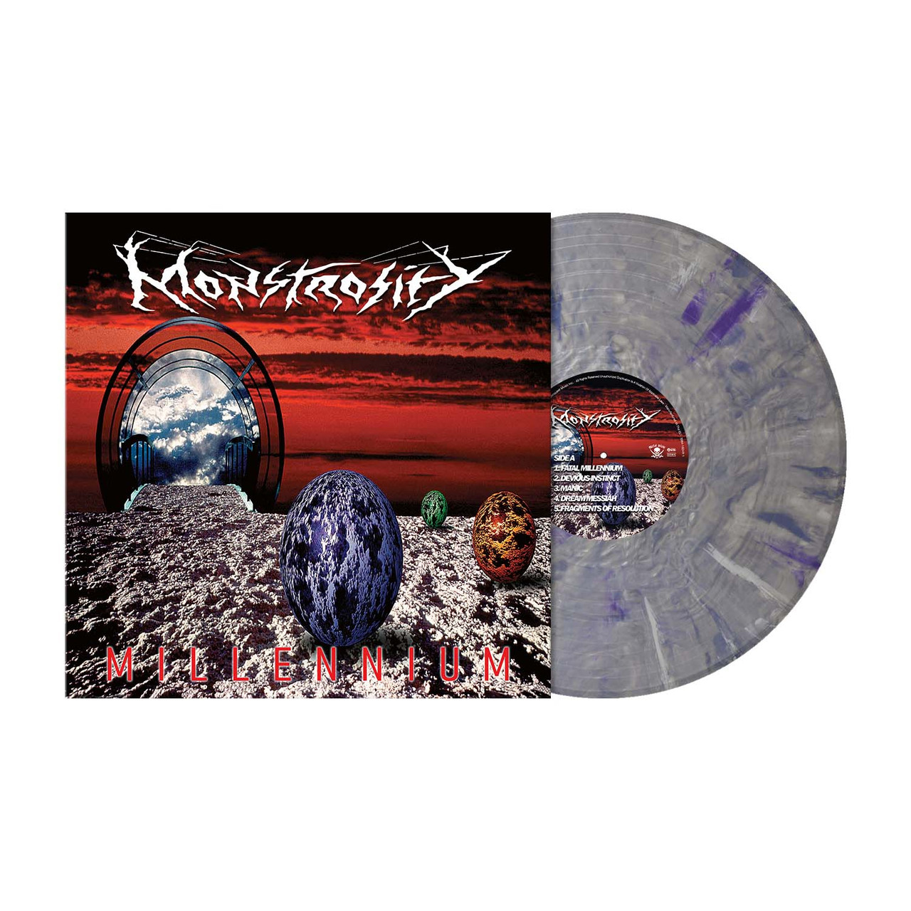 Monstrosity 'Millennium' LP Metallic Grey Purple Blue Vinyl