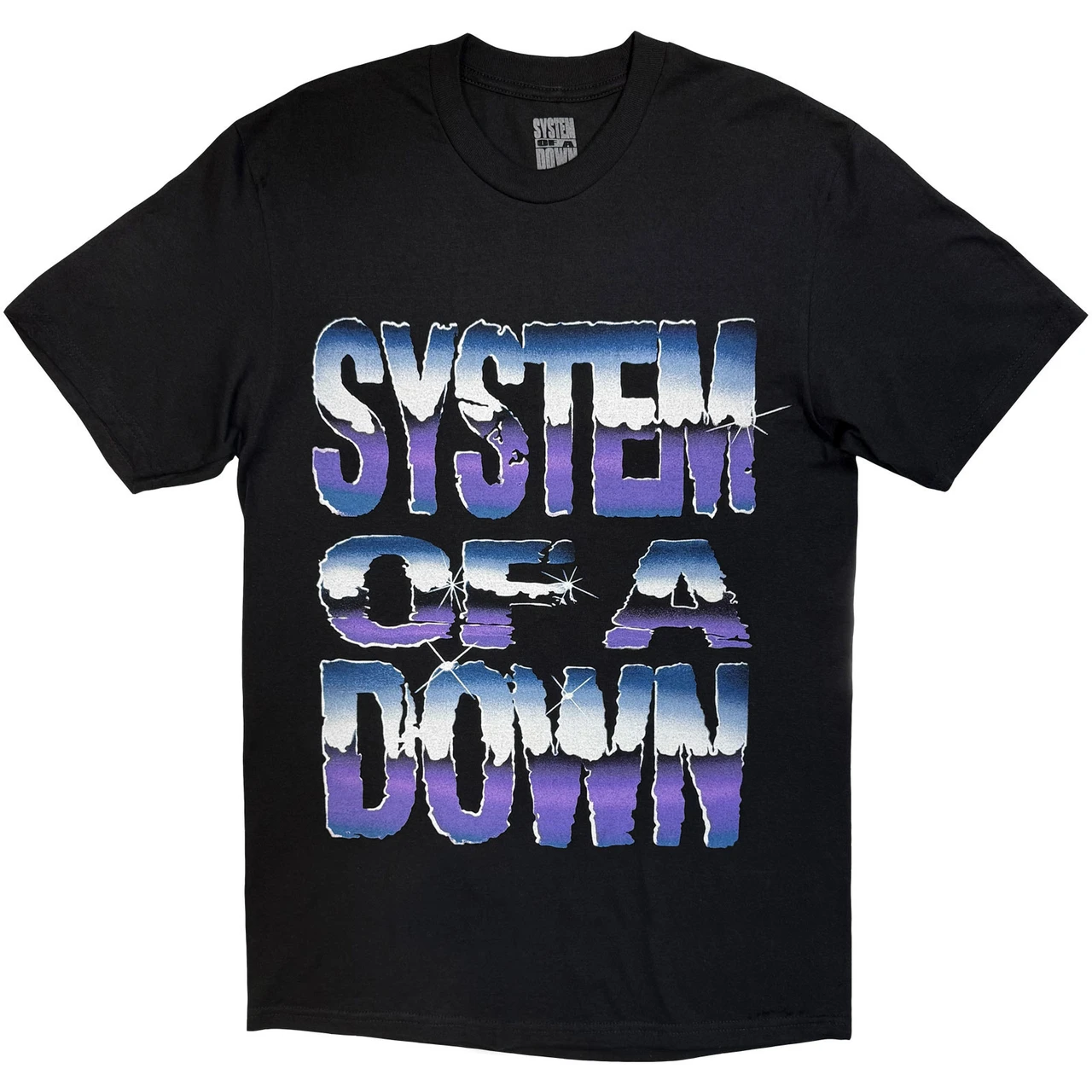 System of a Down 'Metallic Logo Tour '26' (Black) T-Shirt