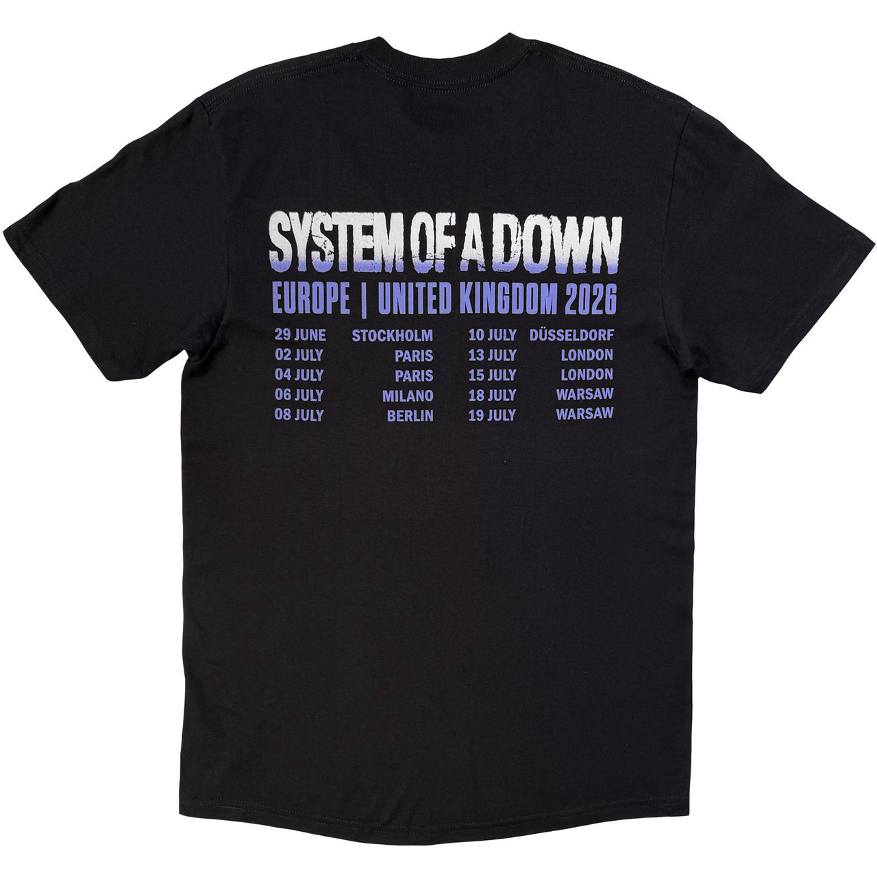 System of a Down 'Admat Tour '26' (Black) T-Shirt