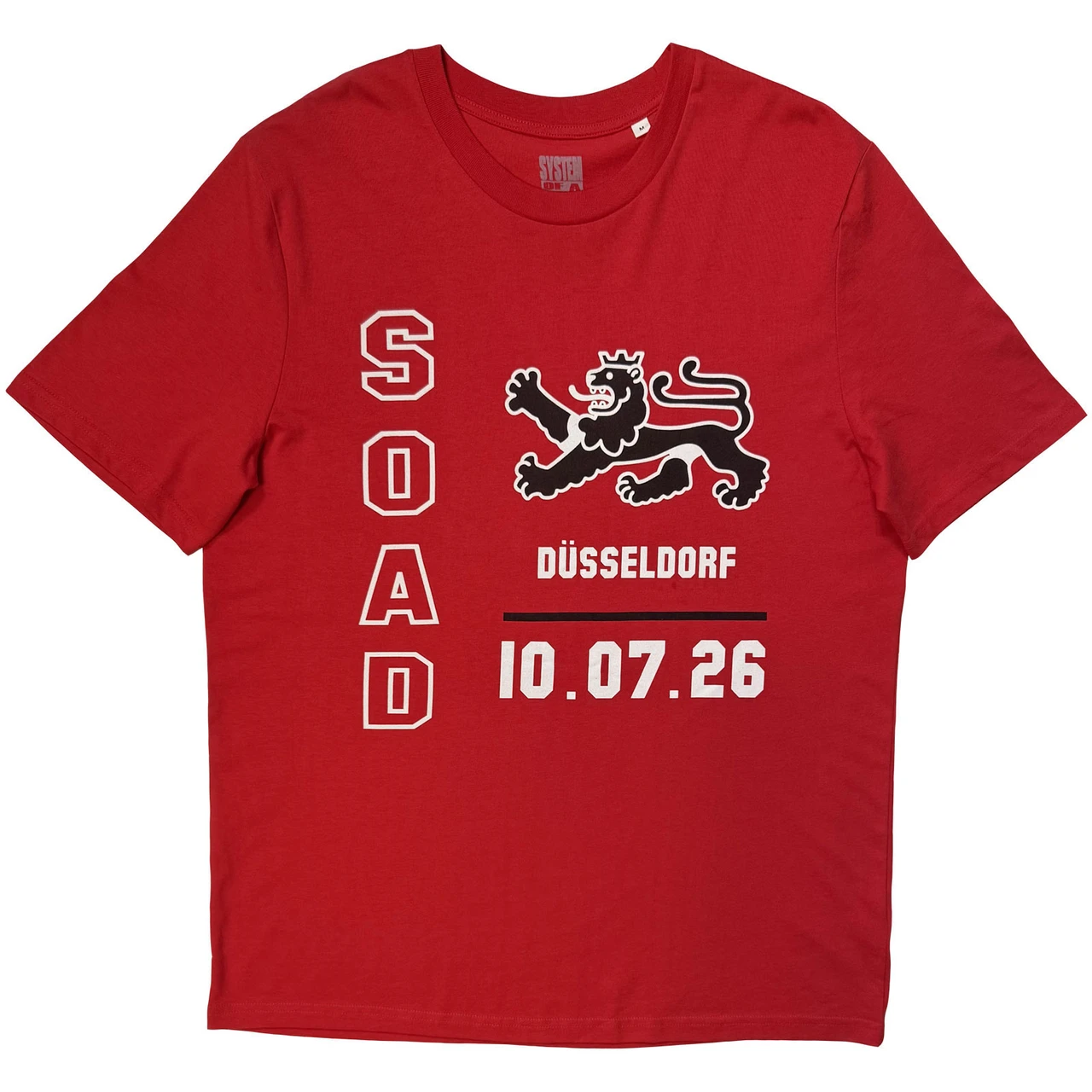 System of a Down 'Dusseldorf Event Tour '26' (Red) T-Shirt