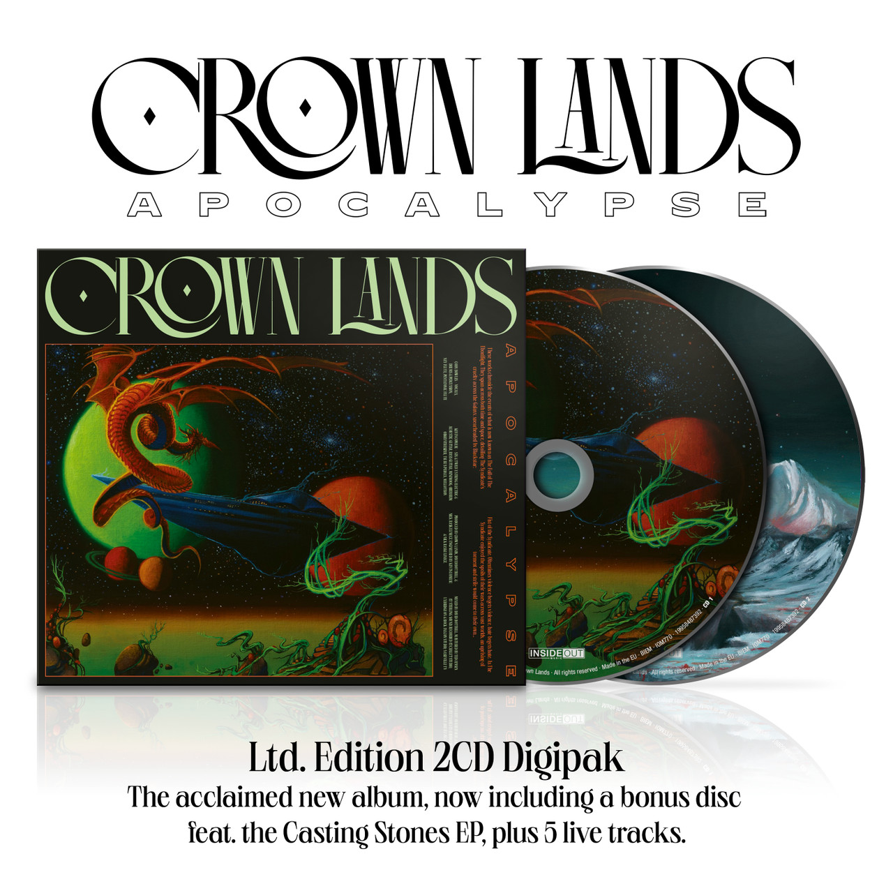 PRE-ORDER - Crown Lands 'Apocalypse' 2CD Deluxe - RELEASE DATE 11th December 2026