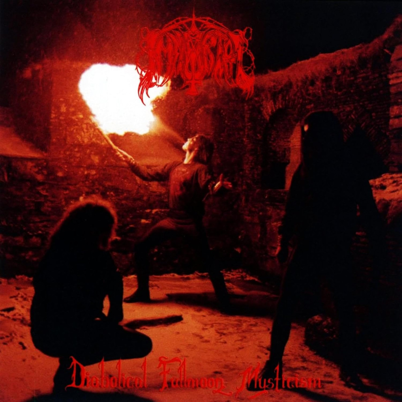 Immortal 'Diabolical Fullmoon Mysticism' LP 'Oriole' Orange Black Marble Vinyl