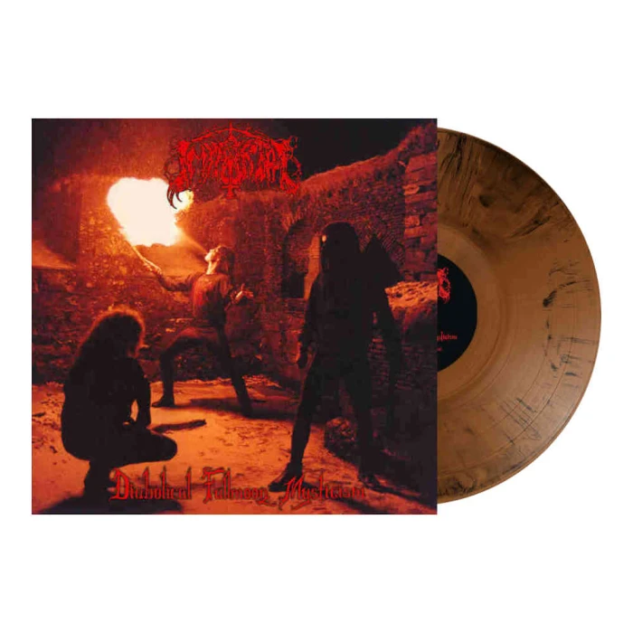 Immortal 'Diabolical Fullmoon Mysticism' LP 'Oriole' Orange Black Marble Vinyl