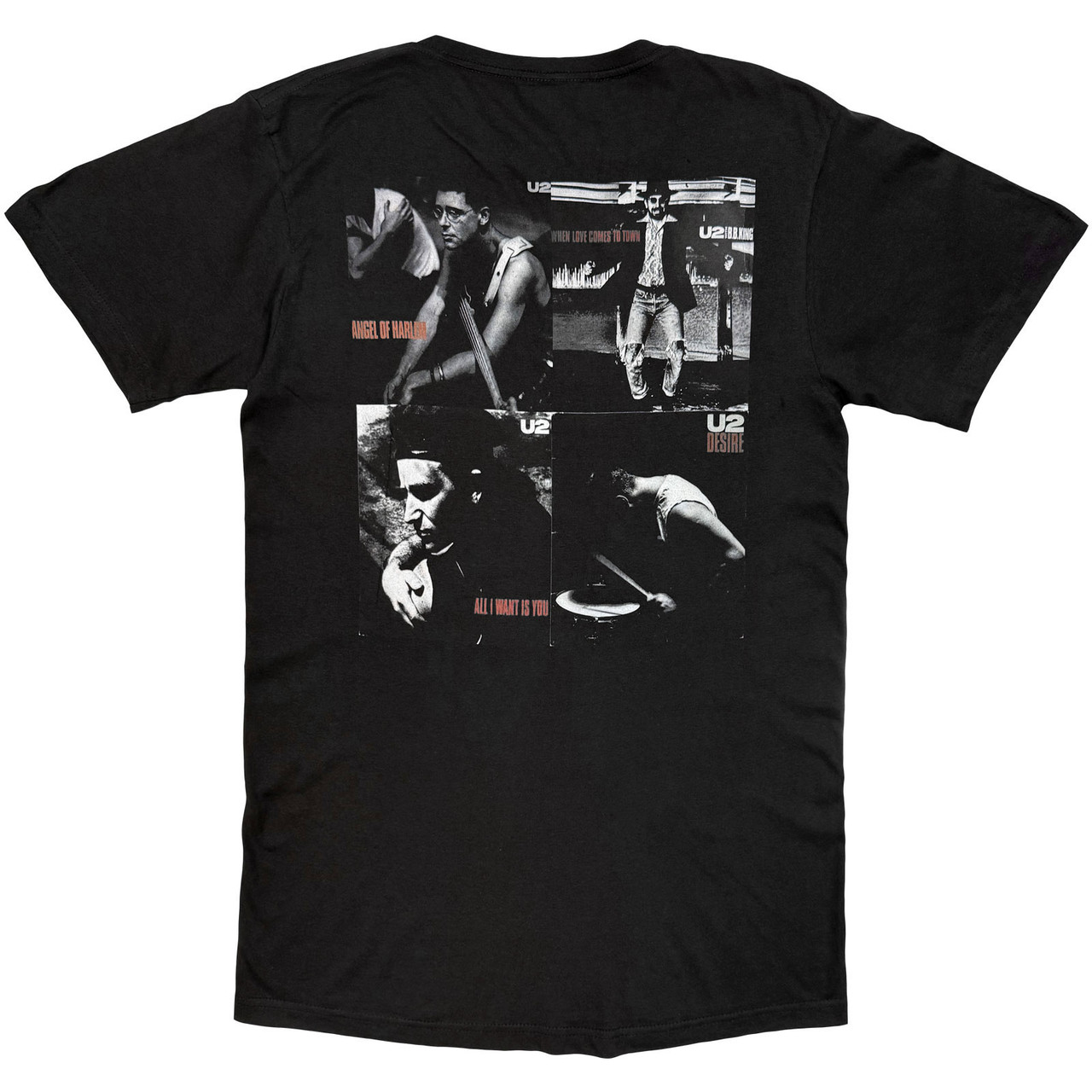 U2 'Rattle And Hum Photos' (Black) T-Shirt