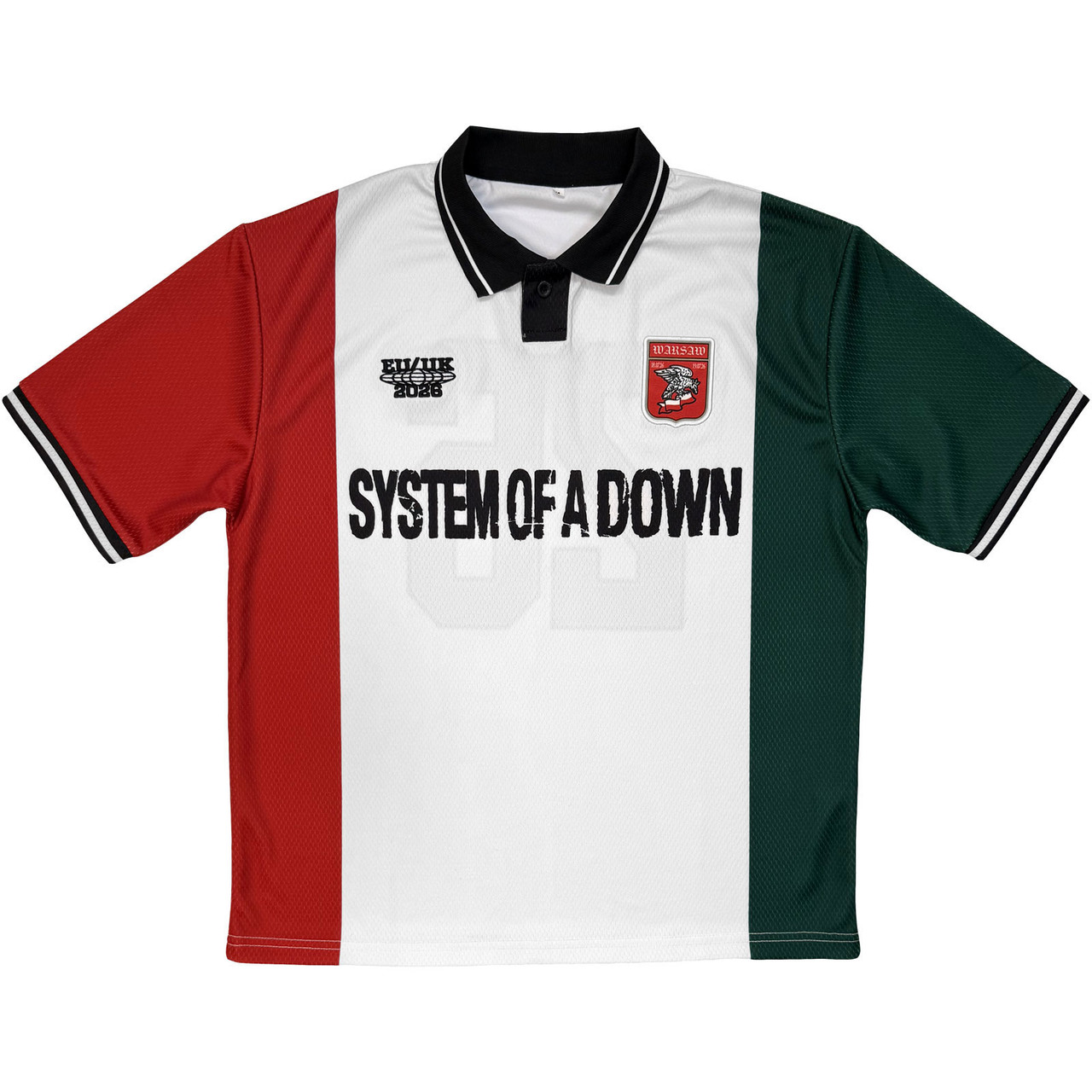 System of a Down 'Warsaw Event Tour '26' (White) Sports Jersey