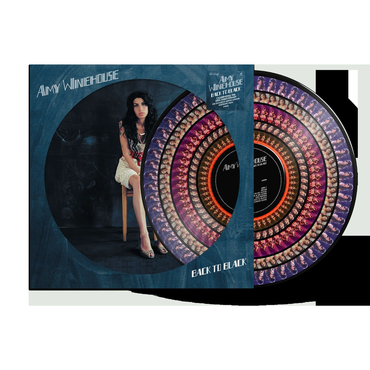 PRE-ORDER - Amy Winehouse 'Back To Black 20' LP Zoetrope Vinyl - RELEASE DATE 23rd October 2026