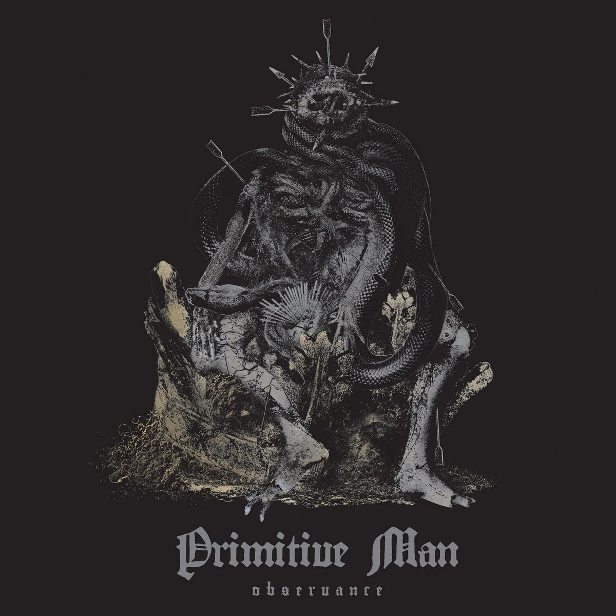 Primitive Man 'Observance' 2LP Silver Black Galaxy Merge Vinyl