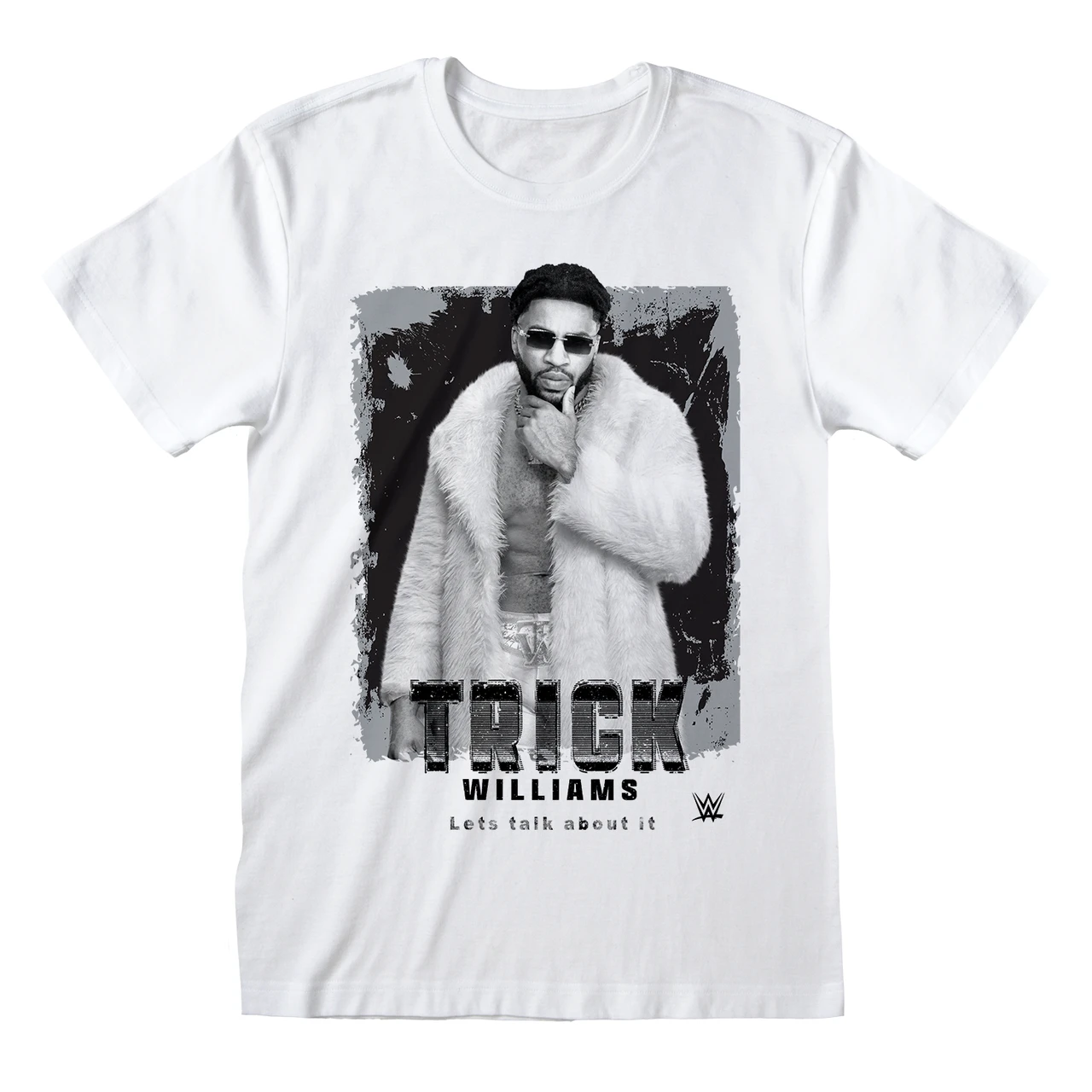 WWE 'Trick Williams - Lets Talk About It' (White) T-Shirt