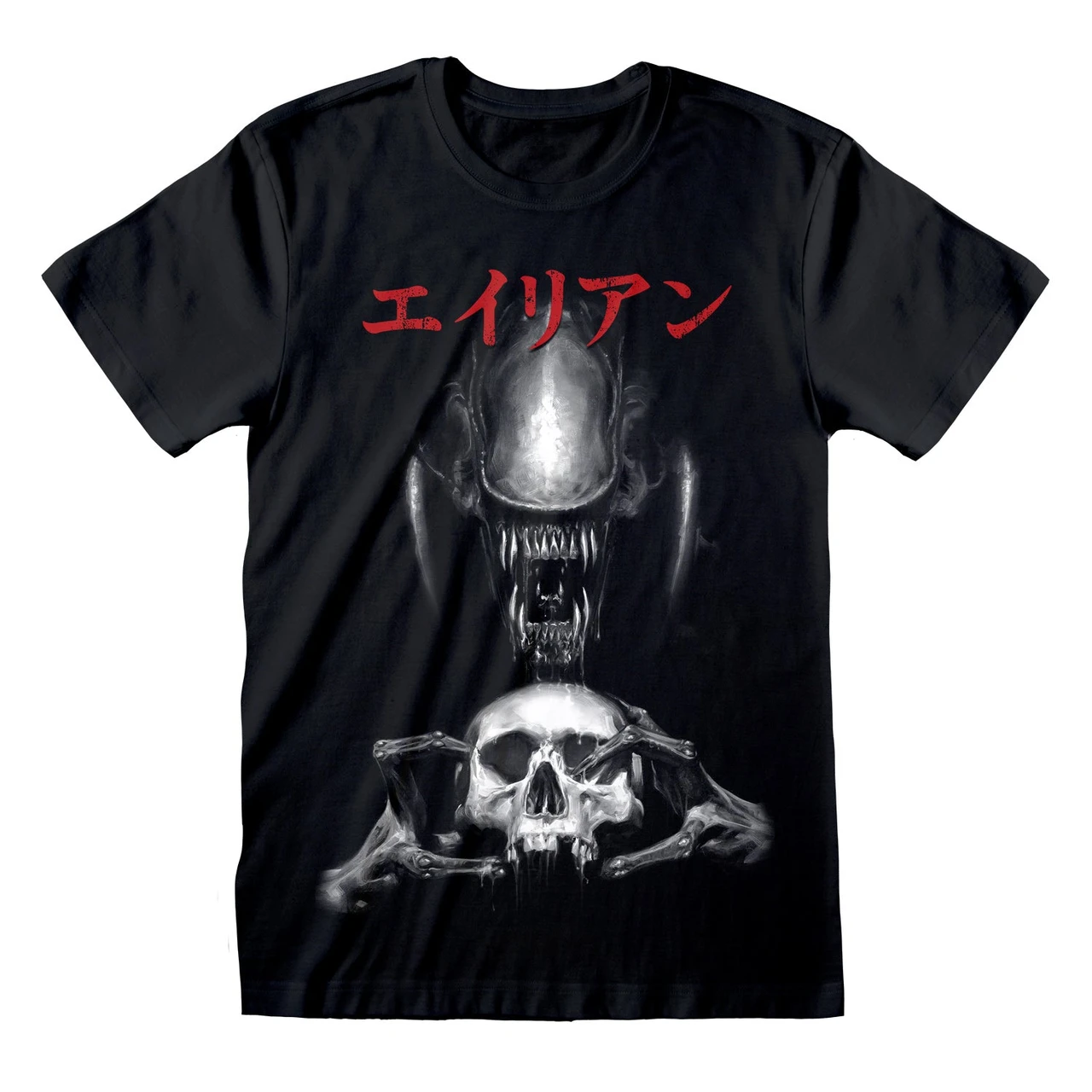 Alien 'Japanese Text' (Black) T-Shirt