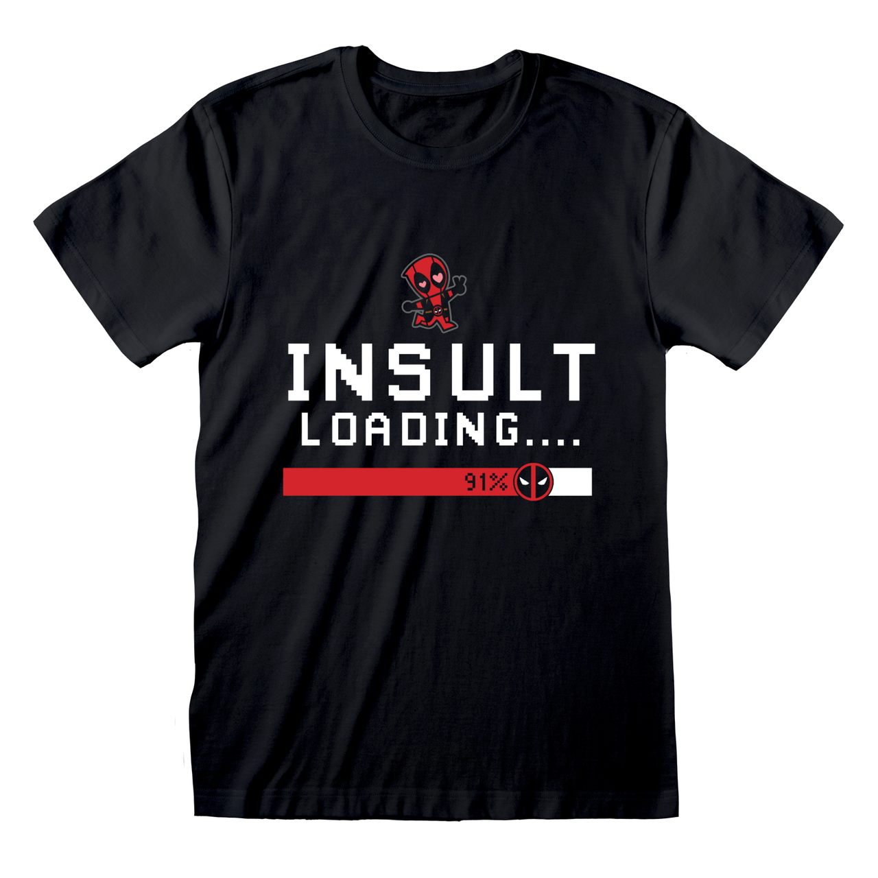 Deadpool and Wolverine 'Deadpool - Insult Loading' (Black) T-Shirt