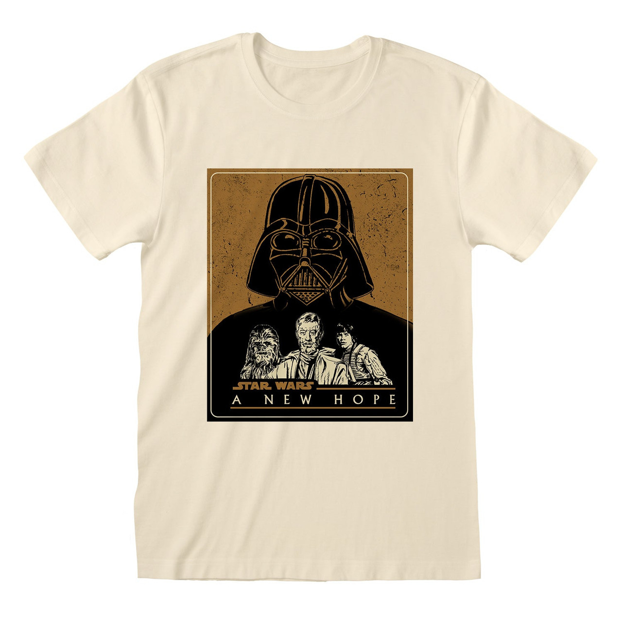 Star Wars 'A New Hope Character Vector' (Ecru) T-Shirt