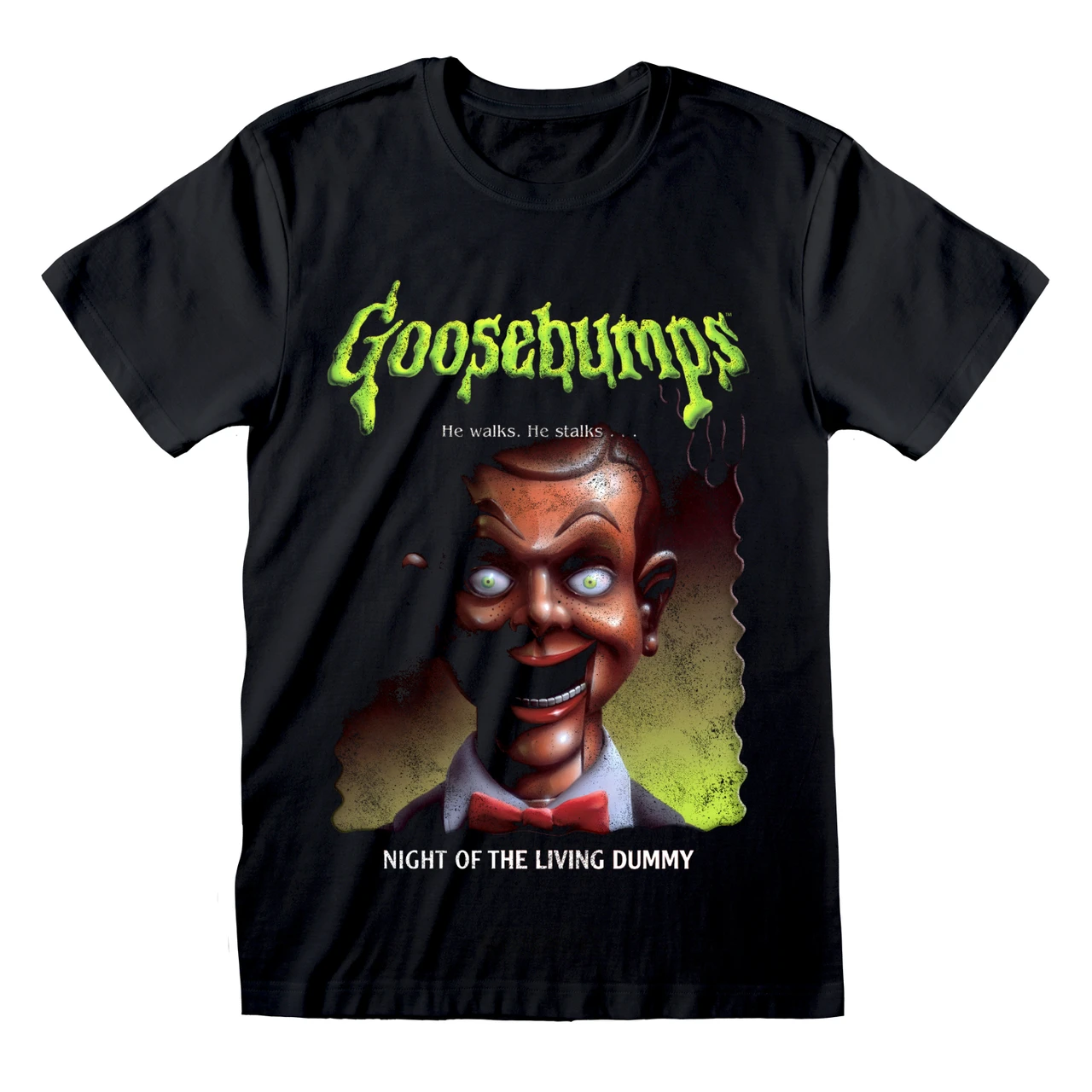 Goosebumps 'NIGHT OF THE LIVING DUMMY' (Black) T-Shirt