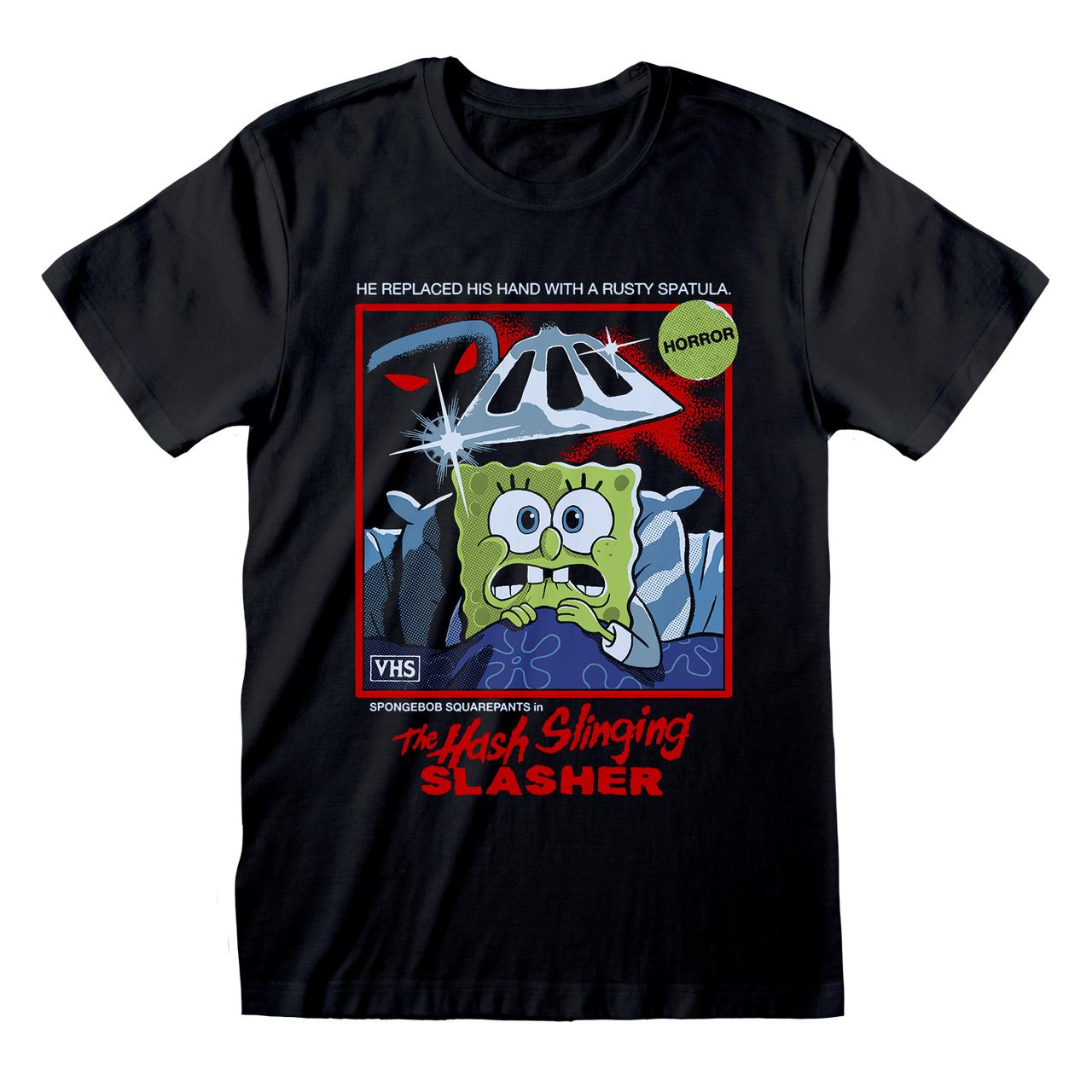 Spongebob Squarepants 'The Hash Slinging' (Black) T-Shirt
