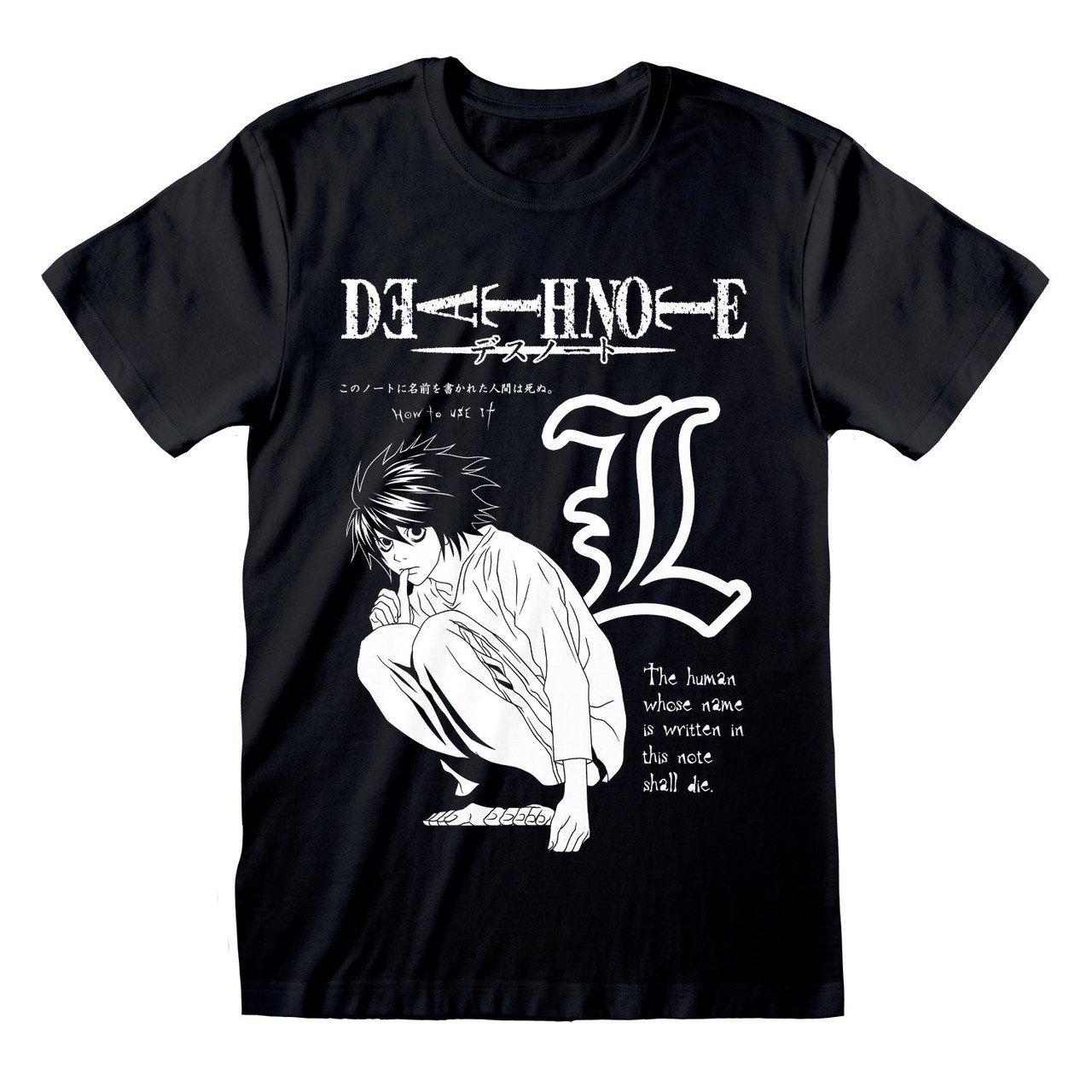 Death Note 'Mono Drawing' (Black) T-Shirt