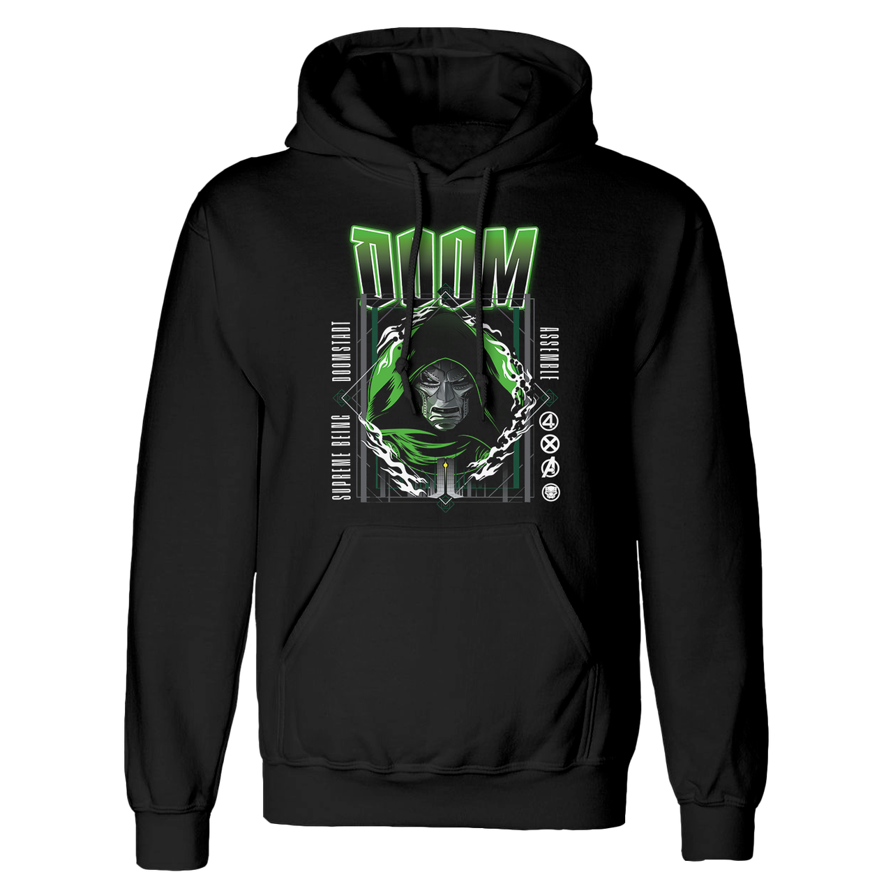 Avengers 'Supreme Being Doom' (Black) Pull Over Hoodie