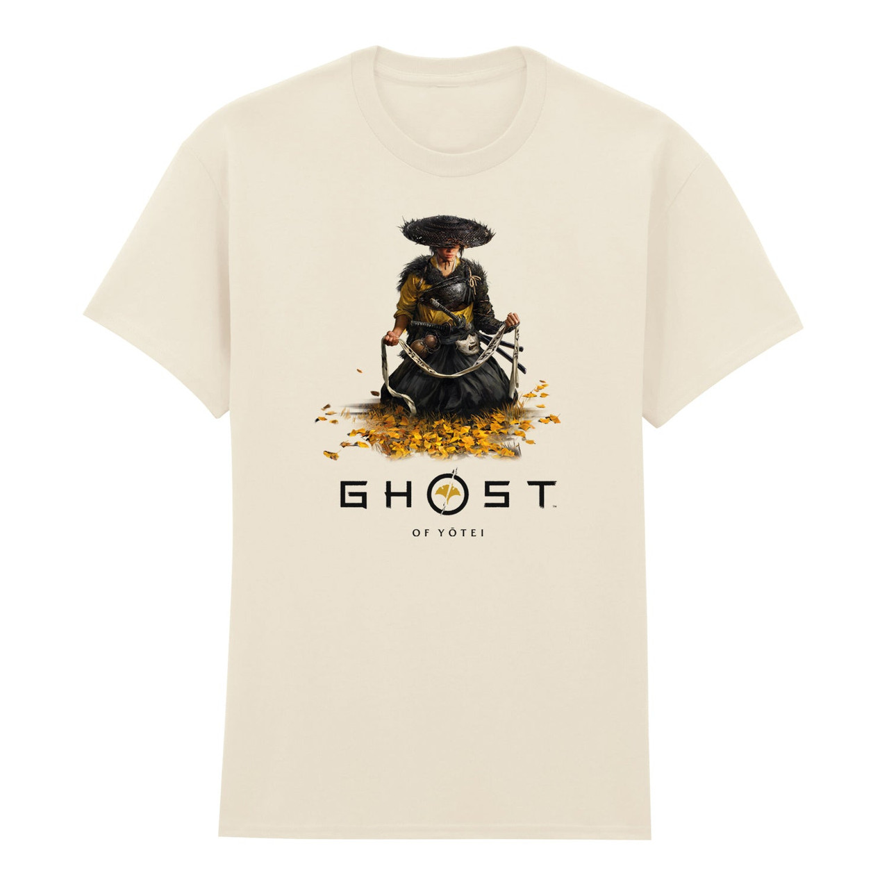 Ghost of Yotei 'Atsu Kneeling' (Ecru) T-Shirt