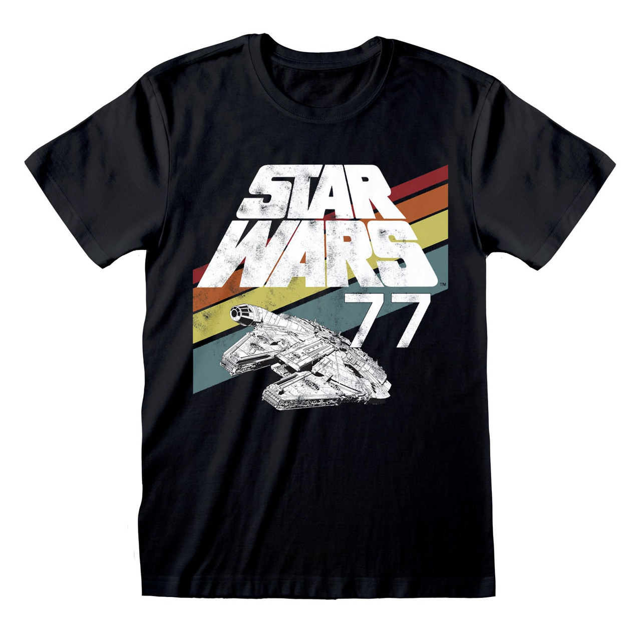 Star Wars '77 Falcon' (Black) T-Shirt