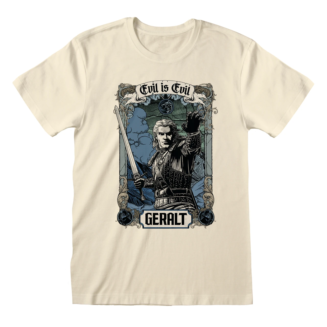 The Witcher 'Evil Is Evil' (Ecru) T-Shirt