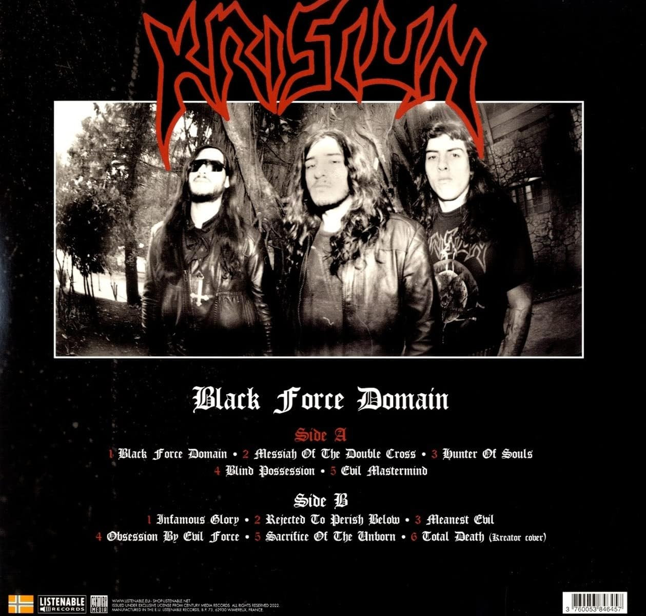 Krisiun 'Black Force Domain' LP Red Vinyl