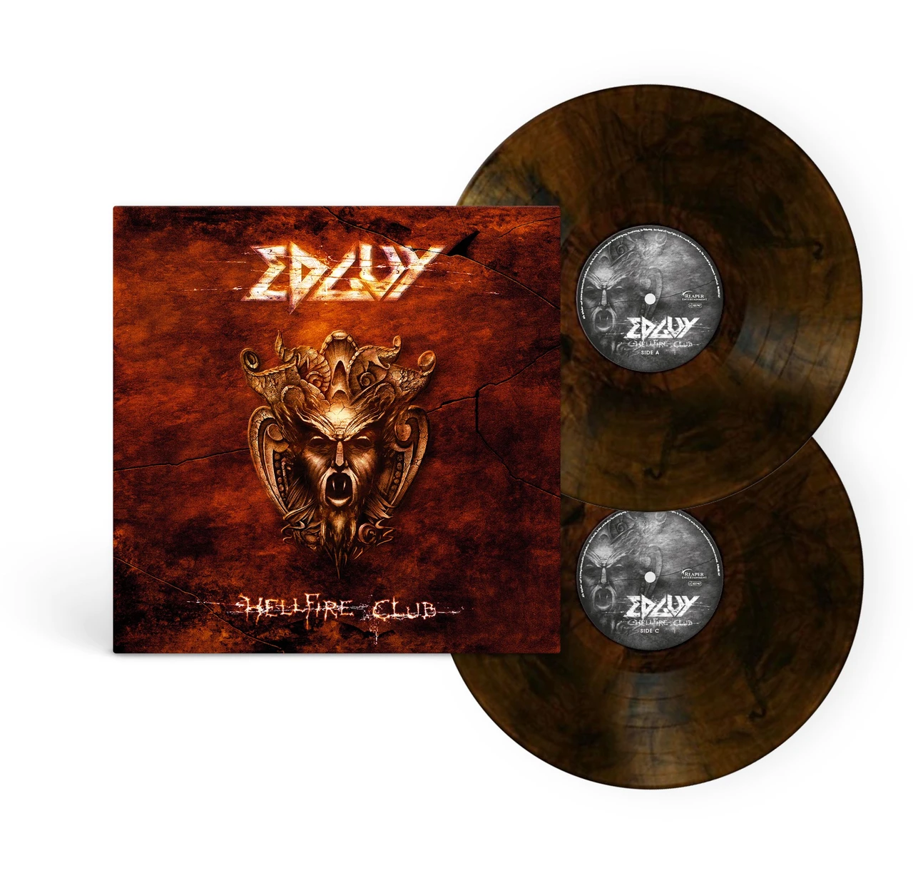 PRE-ORDER - Edguy 'Hellfire Club' 2LP Orange Black Marbled Vinyl - RELEASE DATE 11th December 2026