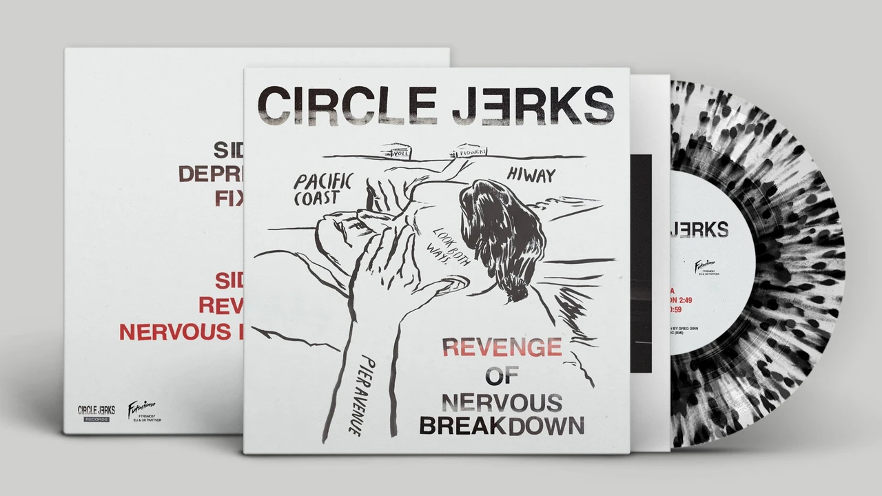 PRE-ORDER - Circle Jerks 'Revenge of Nervous Breakdown' 7" Spilt Ink Splatter Vinyl - RELEASE DATE 20th November 2026
