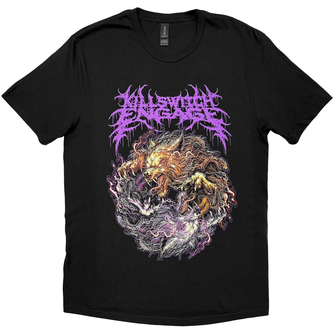 Killswitch Engage 'Yin Yang Wolves' (Black) T-Shirt