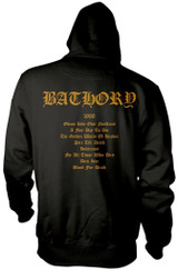 Bathory 'Blood Fire Death' (Black) Pull Over Hoodie