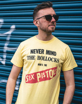 Sex Pistols 'NMTB Album Cover' (Yellow) T-Shirt
