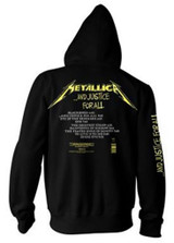 Metallica 'And Justice For All Tracks' Pull Over Hoodie