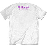 Queen 'Bohemian Rhapsody Film Poster' (White) T-Shirt