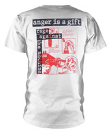 Rage Against The Machine 'Anger Is A Gift' (White) T-Shirt