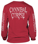 Cannibal Corpse 'Pile Of Skulls 2018' (Red) Long Sleeve Shirt