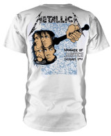 Metallica 'And Justice For All' (White) T-Shirt Metallica 'And Justice For All' (White) T-Shirt