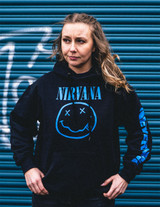 Nirvana 'Nevermind Smile' (Black) Pull Over Hoodie