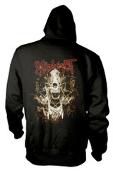 Slipknot 'Skull Teeth' (Black) Zip Up Hoodie