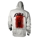 Evile 'Hell Unleashed' (White) Zip Up Hoodie