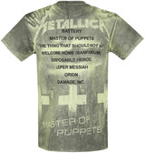 Metallica 'Master Of Puppets' (Grey) T-Shirt