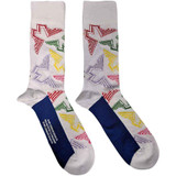 Paul McCartney 'Wings Logos' (White) Socks 2