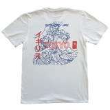 Team GB 'Crashing Waves' (White) T-Shirt Back