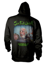 Six Feet Under 'Nightmares Of The Decomposed' (Black) Pull Over Hoodie Back