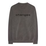 Tupac 'Changes Side Photo' (Grey) Long Sleeve Shirt