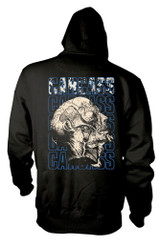 Carcass 'Necro Head' (Black) Zip Up Hoodie Back