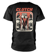 Clutch 'Logo & Messiah' (Black) T-Shirt Back